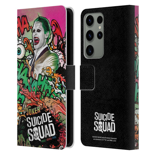 Suicide Squad 2016 Graphics Joker Poster Leather Book Wallet Case Cover For Samsung Galaxy S23 Ultra 5G