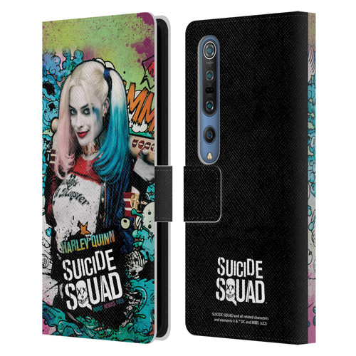 Suicide Squad 2016 Graphics Harley Quinn Poster Leather Book Wallet Case Cover For Xiaomi Mi 10 5G / Mi 10 Pro 5G