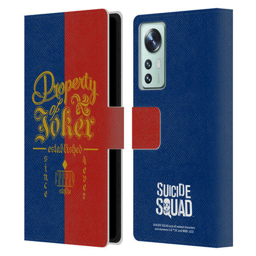 Suicide Squad 2016 Graphics Property Of Joker Leather Book Wallet Case Cover For Xiaomi 12
