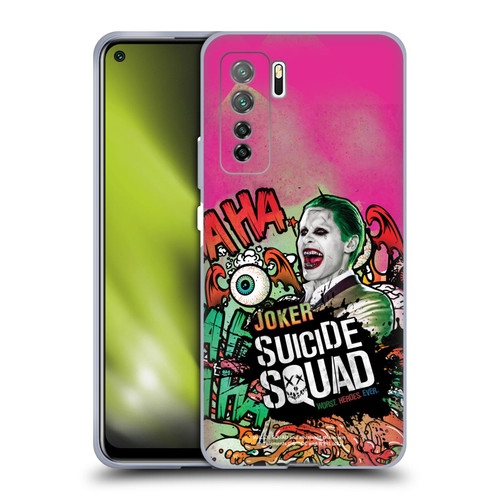 Suicide Squad 2016 Graphics Joker Poster Soft Gel Case for Huawei Nova 7 SE/P40 Lite 5G