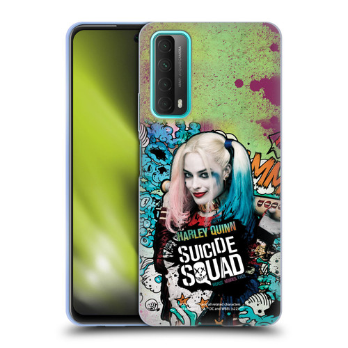 Suicide Squad 2016 Graphics Harley Quinn Poster Soft Gel Case for Huawei P Smart (2021)