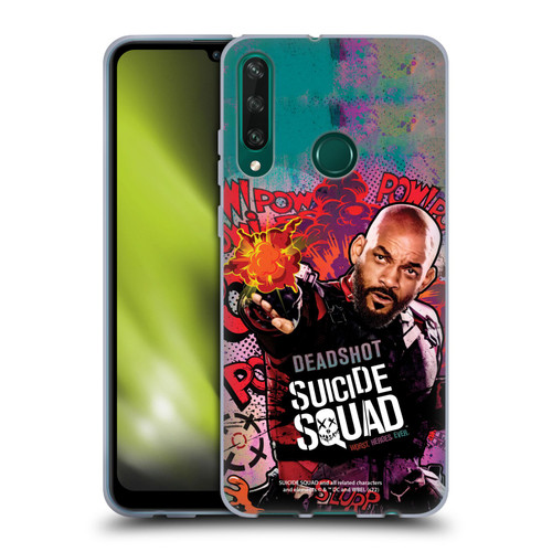 Suicide Squad 2016 Graphics Deadshot Poster Soft Gel Case for Huawei Y6p