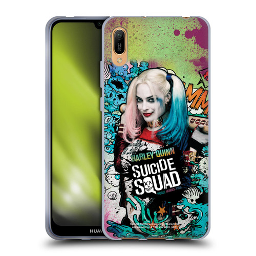 Suicide Squad 2016 Graphics Harley Quinn Poster Soft Gel Case for Huawei Y6 Pro (2019)