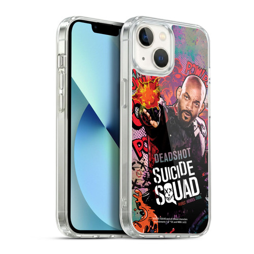 Suicide Squad 2016 Graphics Deadshot Poster Soft Gel Case for Apple iPhone 13