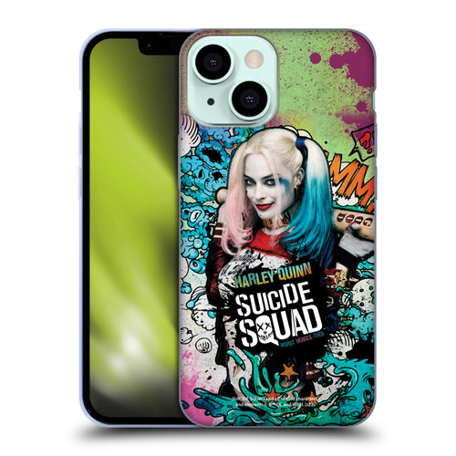 Suicide Squad 2016 Graphics Harley Quinn Poster Soft Gel Case for Apple iPhone 13 Mini