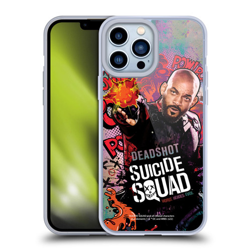Suicide Squad 2016 Graphics Deadshot Poster Soft Gel Case for Apple iPhone 13 Pro Max & MagSafe