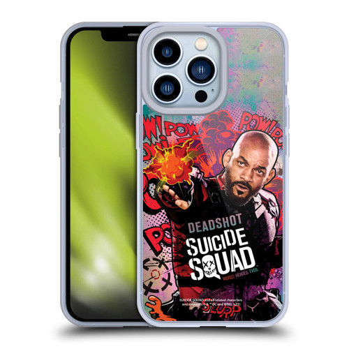 Suicide Squad 2016 Graphics Deadshot Poster Soft Gel Case for Apple iPhone 13 Pro & MagSafe