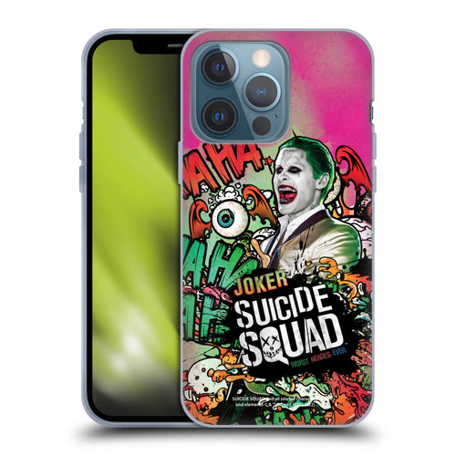 Suicide Squad 2016 Graphics Joker Poster Soft Gel Case for Apple iPhone 13 Pro