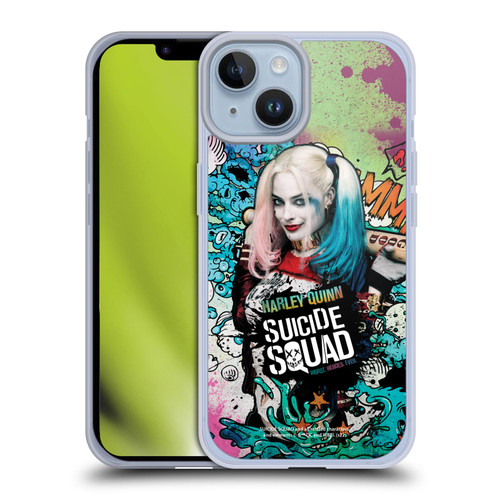 Suicide Squad 2016 Graphics Harley Quinn Poster Soft Gel Case for Apple iPhone 14 & MagSafe