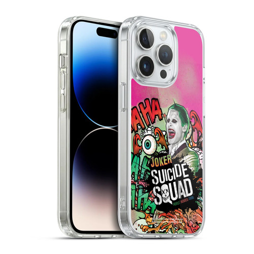 Suicide Squad 2016 Graphics Joker Poster Soft Gel Case for Apple iPhone 14 Pro & MagSafe