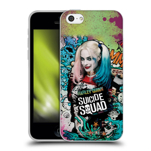 Suicide Squad 2016 Graphics Harley Quinn Poster Soft Gel Case for Apple iPhone 5c