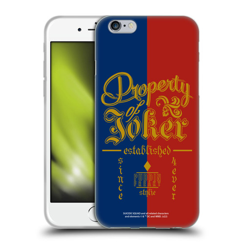 Suicide Squad 2016 Graphics Property Of Joker Soft Gel Case for Apple iPhone 6 / iPhone 6s