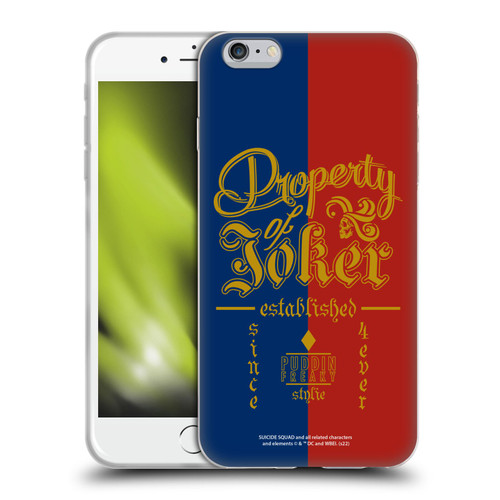 Suicide Squad 2016 Graphics Property Of Joker Soft Gel Case for Apple iPhone 6 Plus / iPhone 6s Plus