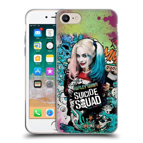 Suicide Squad 2016 Graphics Harley Quinn Poster Soft Gel Case for Apple iPhone 7 / 8 / SE 2020 & 2022