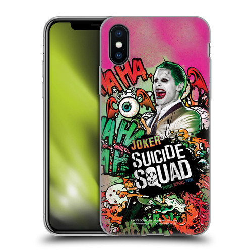 Suicide Squad 2016 Graphics Joker Poster Soft Gel Case for Apple iPhone X / iPhone XS