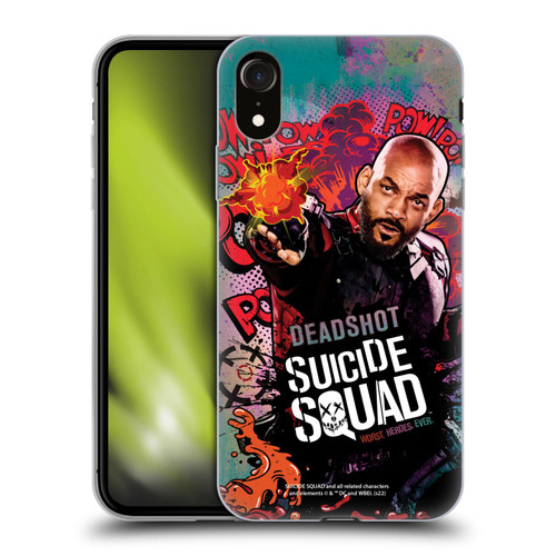Suicide Squad 2016 Graphics Deadshot Poster Soft Gel Case for Apple iPhone XR