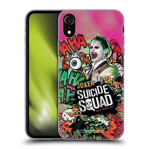 Suicide Squad 2016 Graphics Joker Poster Soft Gel Case for Apple iPhone XR