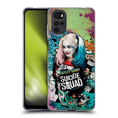 Suicide Squad 2016 Graphics Harley Quinn Poster Soft Gel Case for Motorola Moto G22