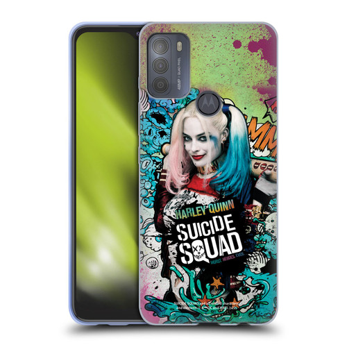 Suicide Squad 2016 Graphics Harley Quinn Poster Soft Gel Case for Motorola Moto G50