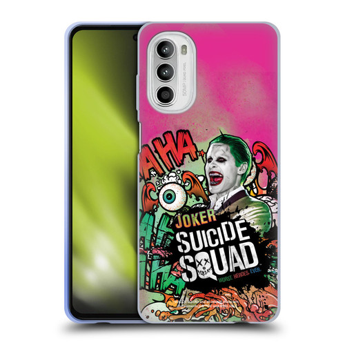 Suicide Squad 2016 Graphics Joker Poster Soft Gel Case for Motorola Moto G52