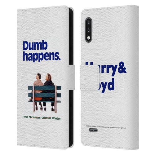 Dumb And Dumber Key Art Dumb Happens Leather Book Wallet Case Cover For LG K22