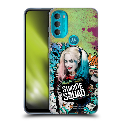 Suicide Squad 2016 Graphics Harley Quinn Poster Soft Gel Case for Motorola Moto G71 5G