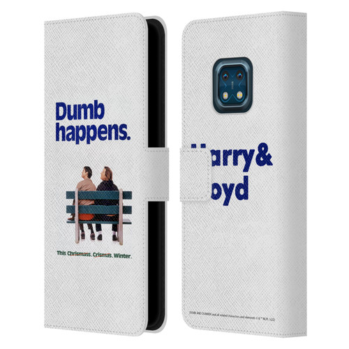 Dumb And Dumber Key Art Dumb Happens Leather Book Wallet Case Cover For Nokia XR20