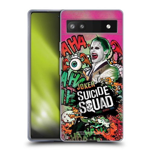 Suicide Squad 2016 Graphics Joker Poster Soft Gel Case for Google Pixel 6a