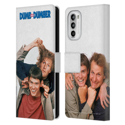 Dumb And Dumber Key Art Characters 1 Leather Book Wallet Case Cover For Motorola Moto G52