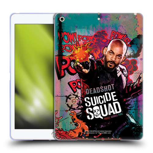 Suicide Squad 2016 Graphics Deadshot Poster Soft Gel Case for Apple iPad 10.2 2019/2020/2021