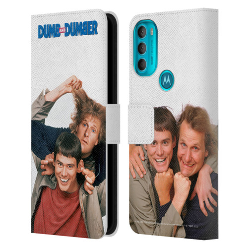 Dumb And Dumber Key Art Characters 1 Leather Book Wallet Case Cover For Motorola Moto G71 5G