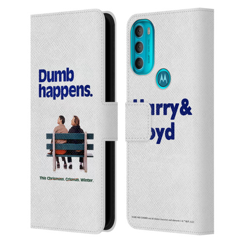Dumb And Dumber Key Art Dumb Happens Leather Book Wallet Case Cover For Motorola Moto G71 5G