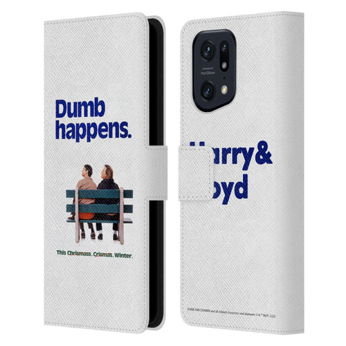 Dumb And Dumber Key Art Dumb Happens Leather Book Wallet Case Cover For OPPO Find X5 Pro