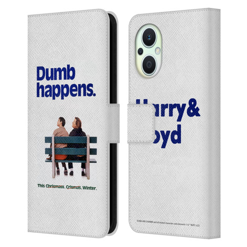 Dumb And Dumber Key Art Dumb Happens Leather Book Wallet Case Cover For OPPO Reno8 Lite
