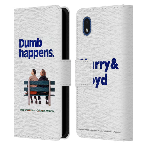Dumb And Dumber Key Art Dumb Happens Leather Book Wallet Case Cover For Samsung Galaxy A01 Core (2020)