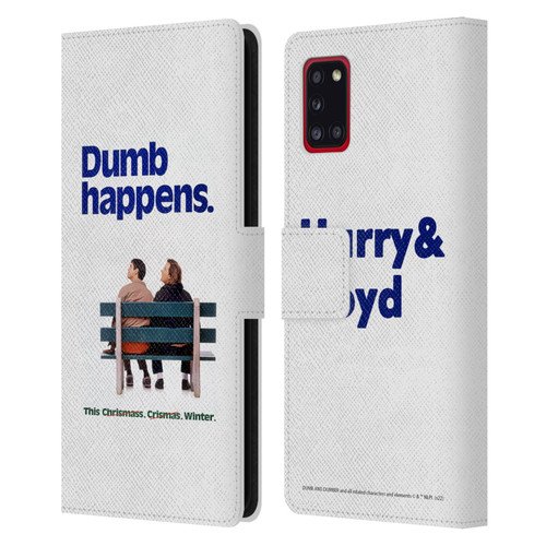 Dumb And Dumber Key Art Dumb Happens Leather Book Wallet Case Cover For Samsung Galaxy A31 (2020)