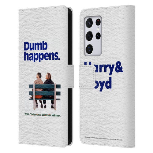 Dumb And Dumber Key Art Dumb Happens Leather Book Wallet Case Cover For Samsung Galaxy S21 Ultra 5G