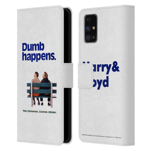 Dumb And Dumber Key Art Dumb Happens Leather Book Wallet Case Cover For Samsung Galaxy M31s (2020)