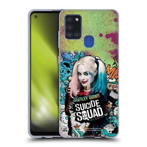 Suicide Squad 2016 Graphics Harley Quinn Poster Soft Gel Case for Samsung Galaxy A21s (2020)