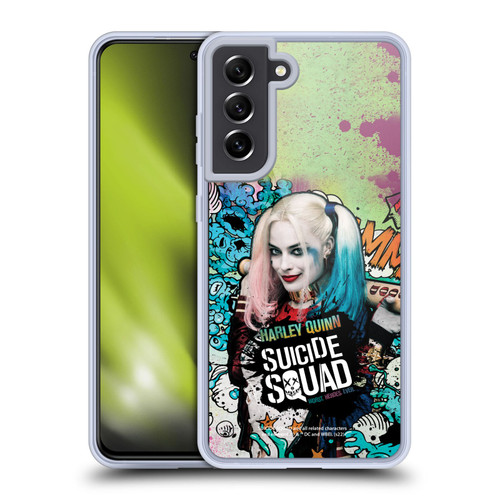 Suicide Squad 2016 Graphics Harley Quinn Poster Soft Gel Case for Samsung Galaxy S21 FE 5G & MagSafe