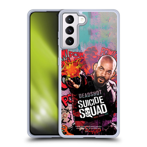 Suicide Squad 2016 Graphics Deadshot Poster Soft Gel Case for Samsung Galaxy S21+ 5G