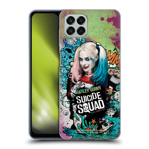 Suicide Squad 2016 Graphics Harley Quinn Poster Soft Gel Case for Samsung Galaxy M33 (2022)