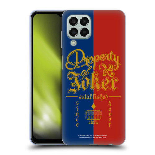 Suicide Squad 2016 Graphics Property Of Joker Soft Gel Case for Samsung Galaxy M33 (2022)