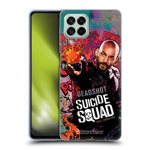 Suicide Squad 2016 Graphics Deadshot Poster Soft Gel Case for Samsung Galaxy M53 (2022)