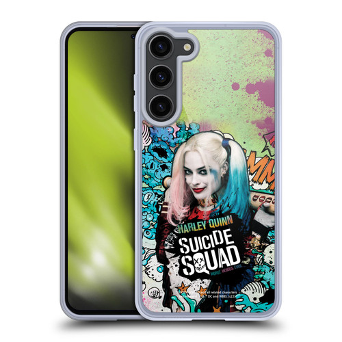 Suicide Squad 2016 Graphics Harley Quinn Poster Soft Gel Case for Samsung Galaxy S23+ 5G & MagSafe