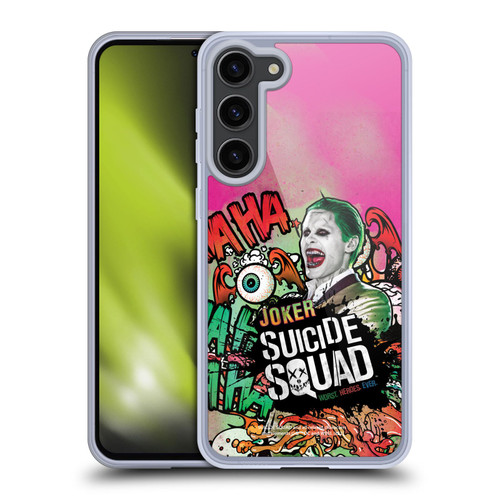 Suicide Squad 2016 Graphics Joker Poster Soft Gel Case for Samsung Galaxy S23+ 5G & MagSafe