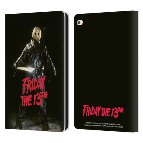 Friday the 13th Part VIII Jason Takes Manhattan Graphics Jason Voorhees Leather Book Wallet Case Cover For Apple iPad Air 2 (2014)
