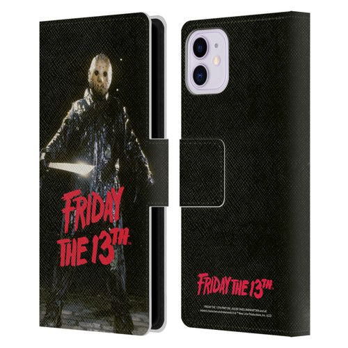 Friday the 13th Part VIII Jason Takes Manhattan Graphics Jason Voorhees Leather Book Wallet Case Cover For Apple iPhone 11