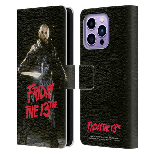 Friday the 13th Part VIII Jason Takes Manhattan Graphics Jason Voorhees Leather Book Wallet Case Cover For Apple iPhone 14 Pro Max