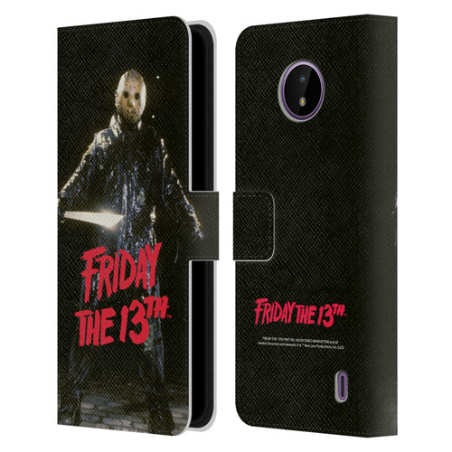 Friday the 13th Part VIII Jason Takes Manhattan Graphics Jason Voorhees Leather Book Wallet Case Cover For Nokia C10 / C20